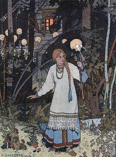 Ivan Bilibin Vasilisa the Beautiful 1899 France oil painting art